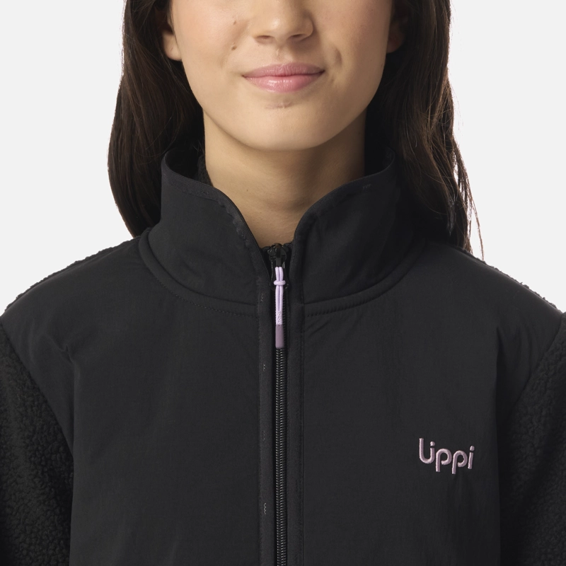POLAR TEEN GIRL GLACIAR SHERPA-PRO JACKET NEGRO LIPPI I26 - 4