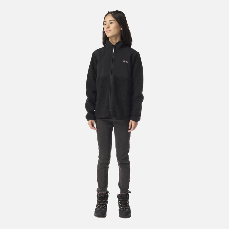 POLAR TEEN GIRL GLACIAR SHERPA-PRO JACKET NEGRO LIPPI I26 - 6