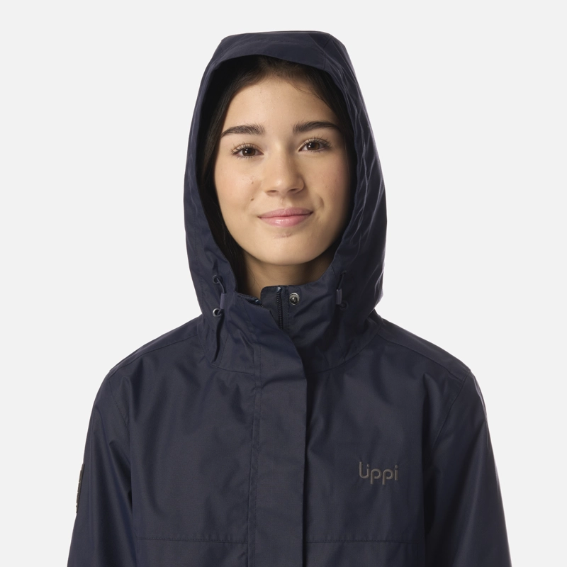 CHAQUETA TEEN GIRL BLIZZARD B-DRY HOODY JACKET AZUL MARINO LIPPI I26 - 4