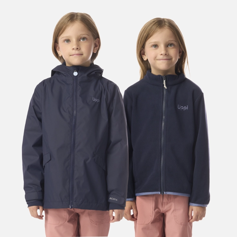 CHAQUETA NIÑA SNOWBALL FUSION-3 HOODY JACKET AZUL MARINO LIPPI I26 - 1