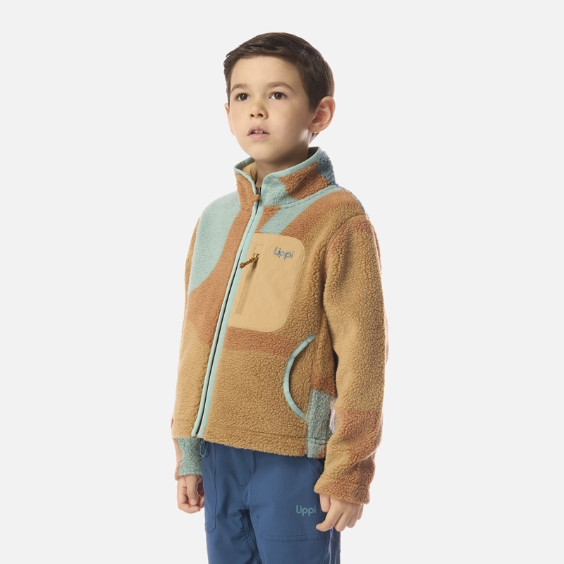 POLAR NIÑO GLACIAR SHERPA-PRO JACKET PRINT CAFE CLARO LIPPI I26 - 2