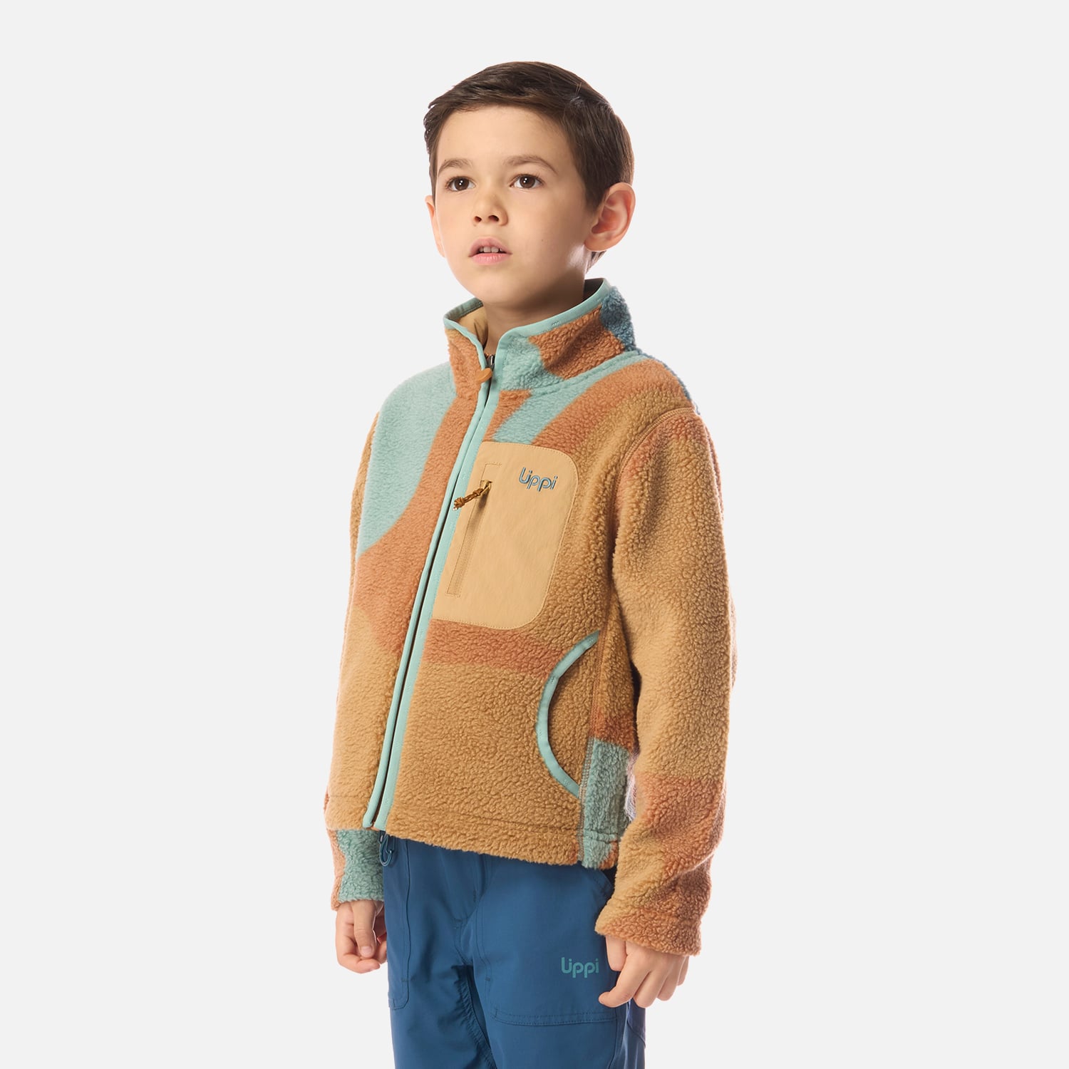 POLAR NIÑO GLACIAR SHERPA-PRO JACKET PRINT CAFE CLARO LIPPI I26 - 2