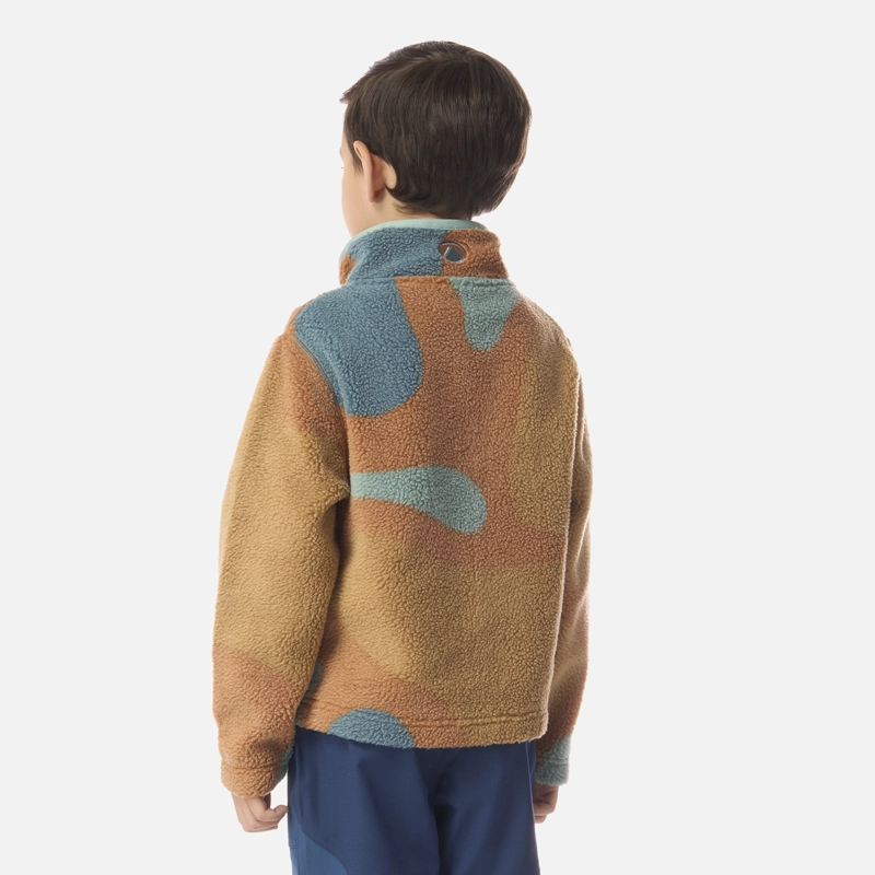 POLAR NIÑO GLACIAR SHERPA-PRO JACKET PRINT CAFE CLARO LIPPI I26 - 3