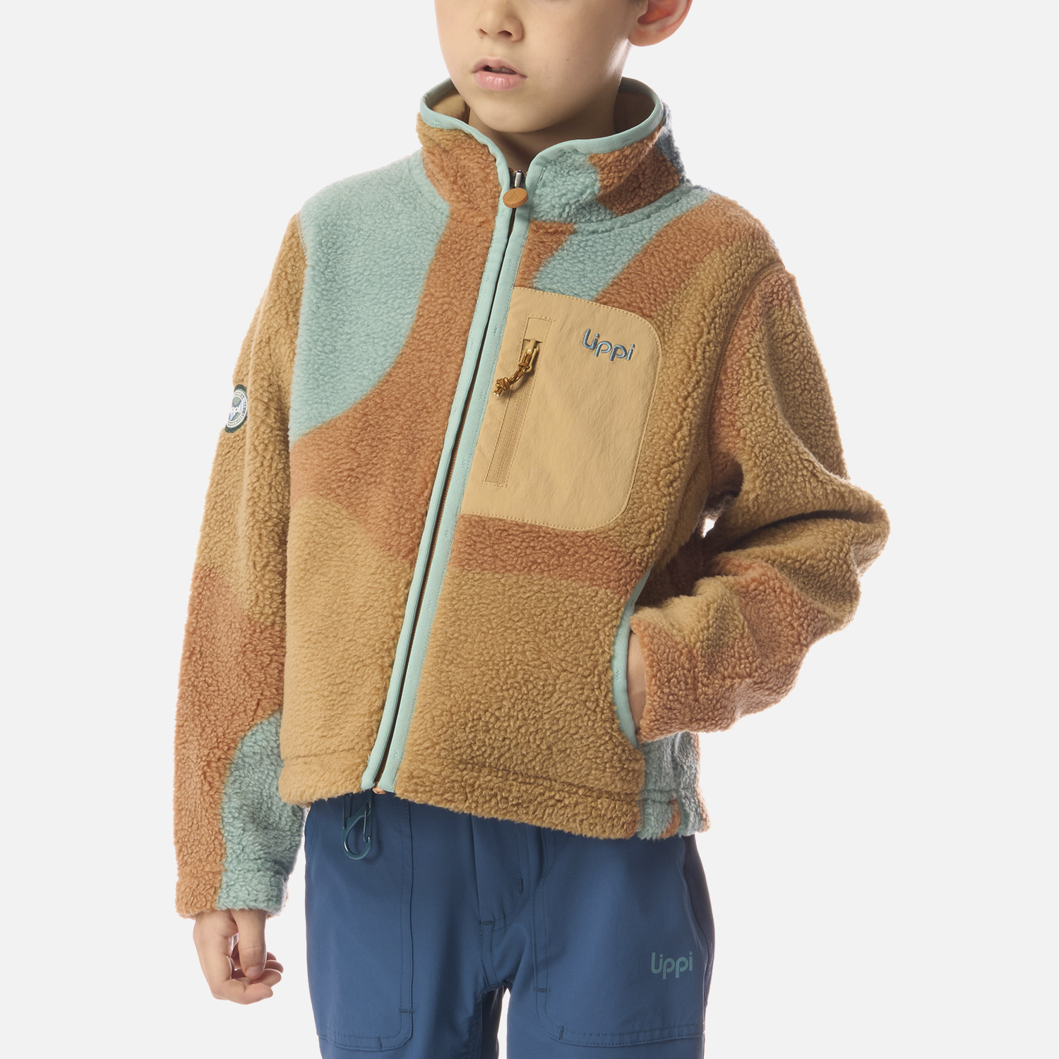POLAR NIÑO GLACIAR SHERPA-PRO JACKET PRINT CAFE CLARO LIPPI I26 - 4