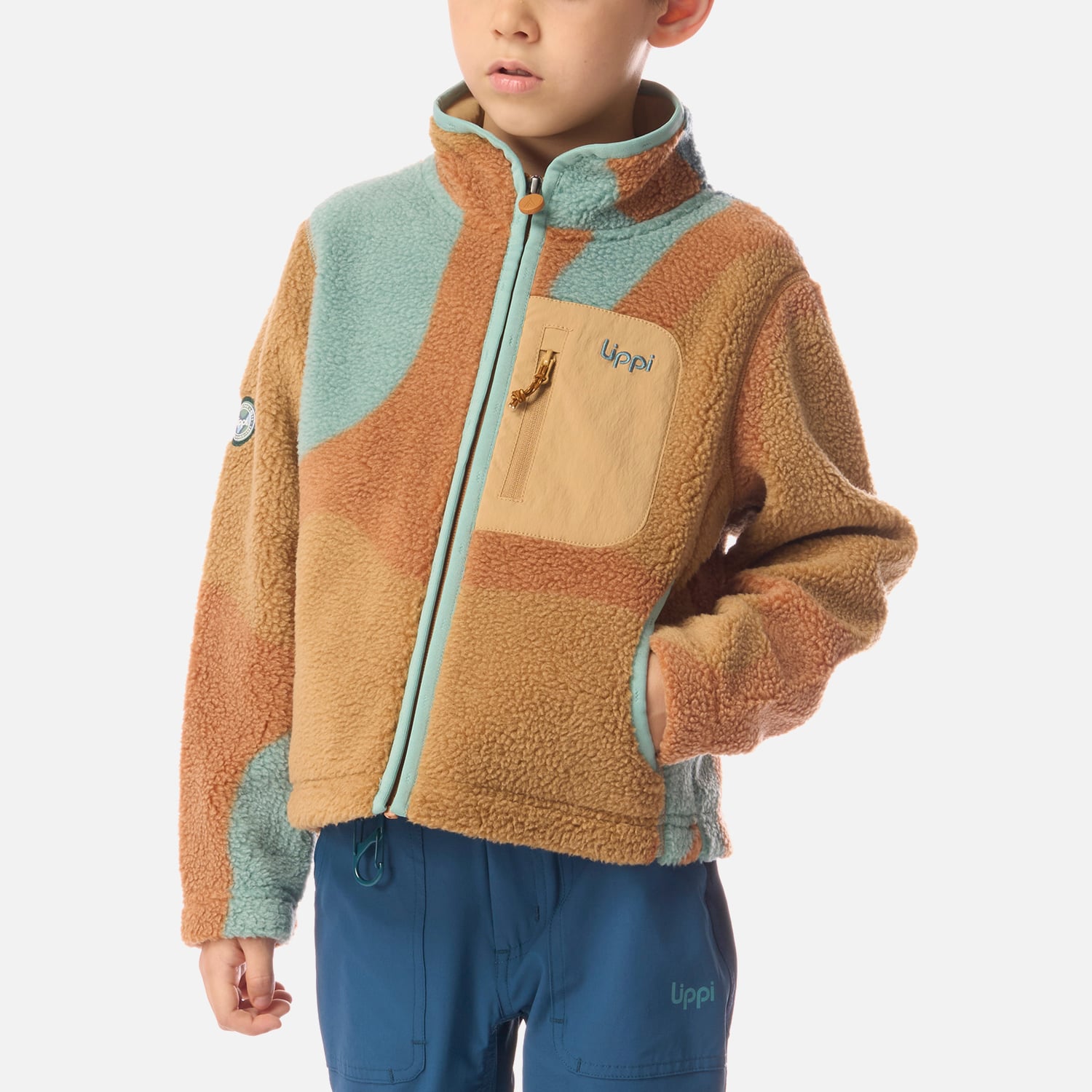 POLAR NIÑO GLACIAR SHERPA-PRO JACKET PRINT CAFE CLARO LIPPI I26 - 4