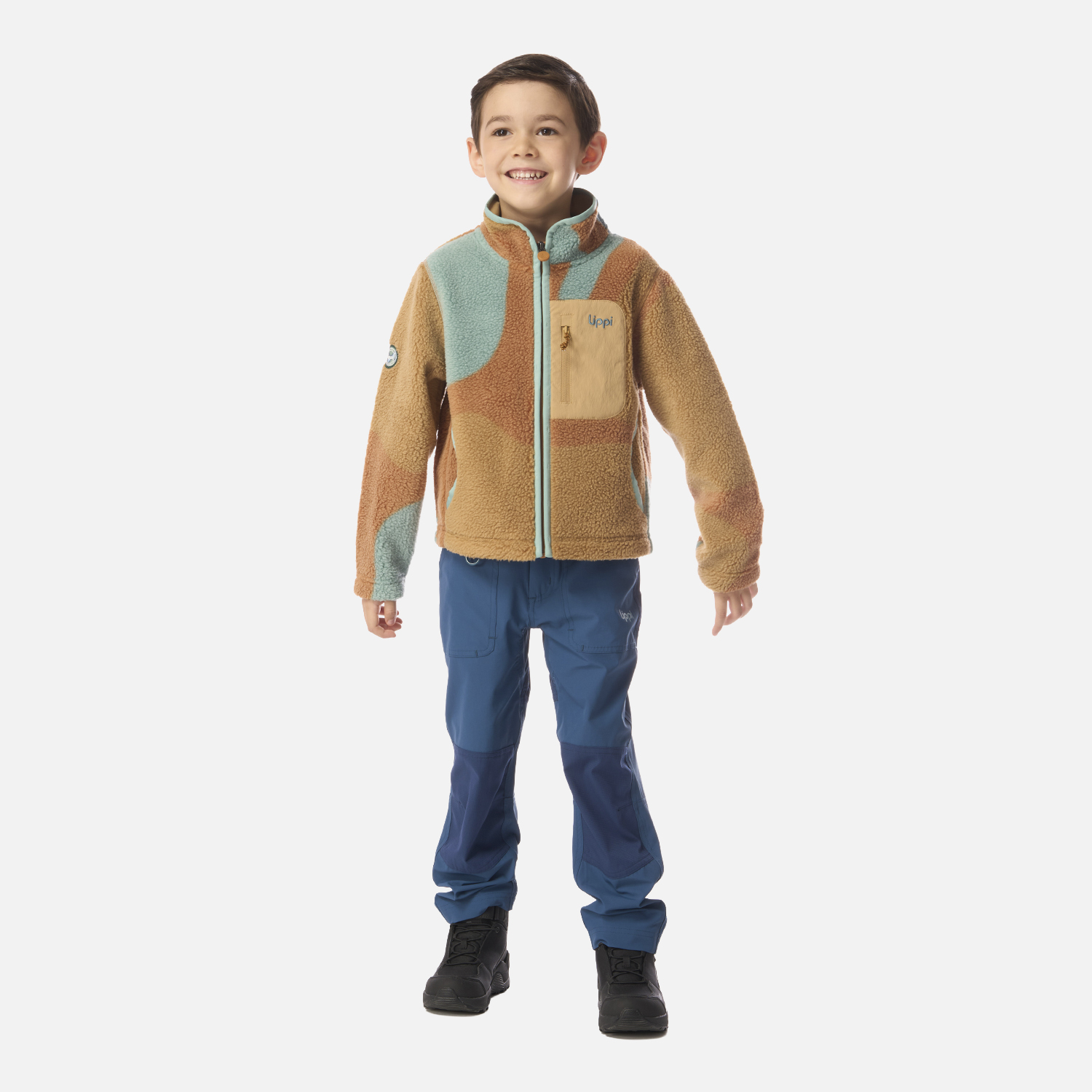 POLAR NIÑO GLACIAR SHERPA-PRO JACKET PRINT CAFE CLARO LIPPI I26 - 5