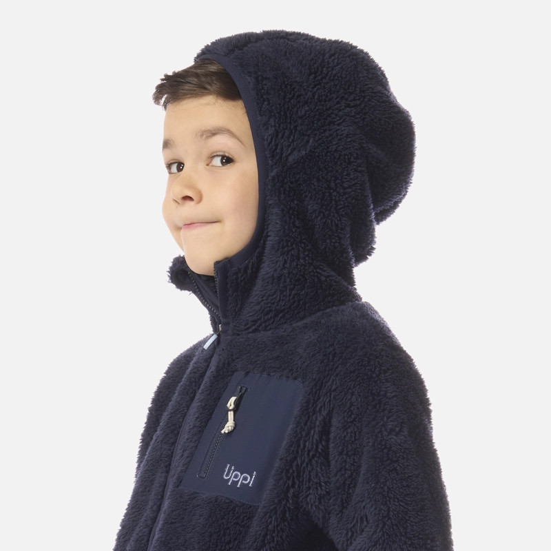 POLAR NIÑO BEAR SHAGGY-PRO HOODY JACKET AZUL MARINO LIPPI - 4