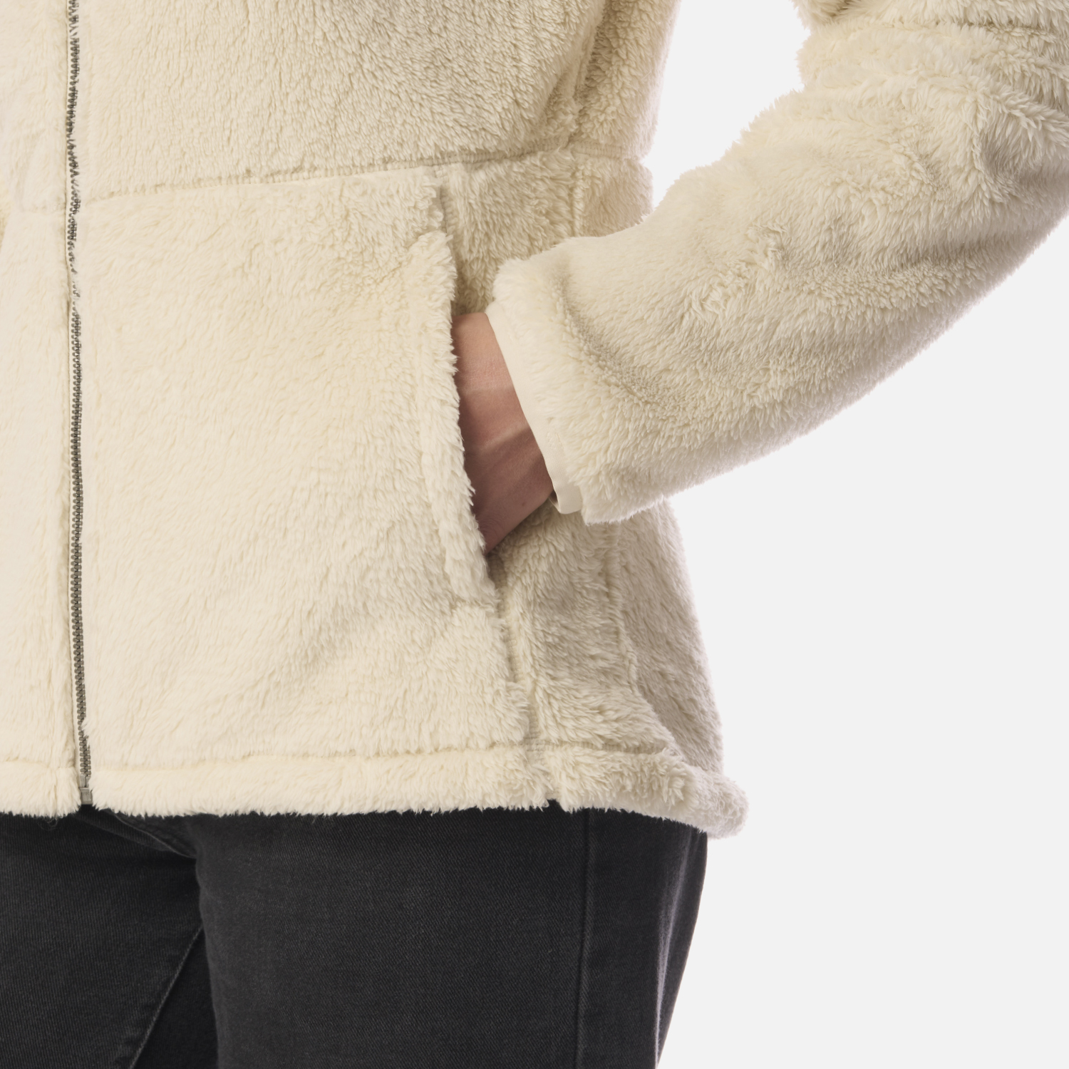 POLAR MUJER BEAR SHAGGY-PRO HOODY JACKET BEIGE LIPPI I26 - 5