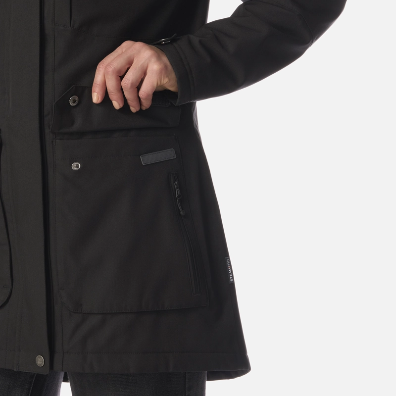 CHAQUETA MUJER ROBLE B-DRY HOODY JACKET MELANGE NEGRO LIPPI I26 - 7