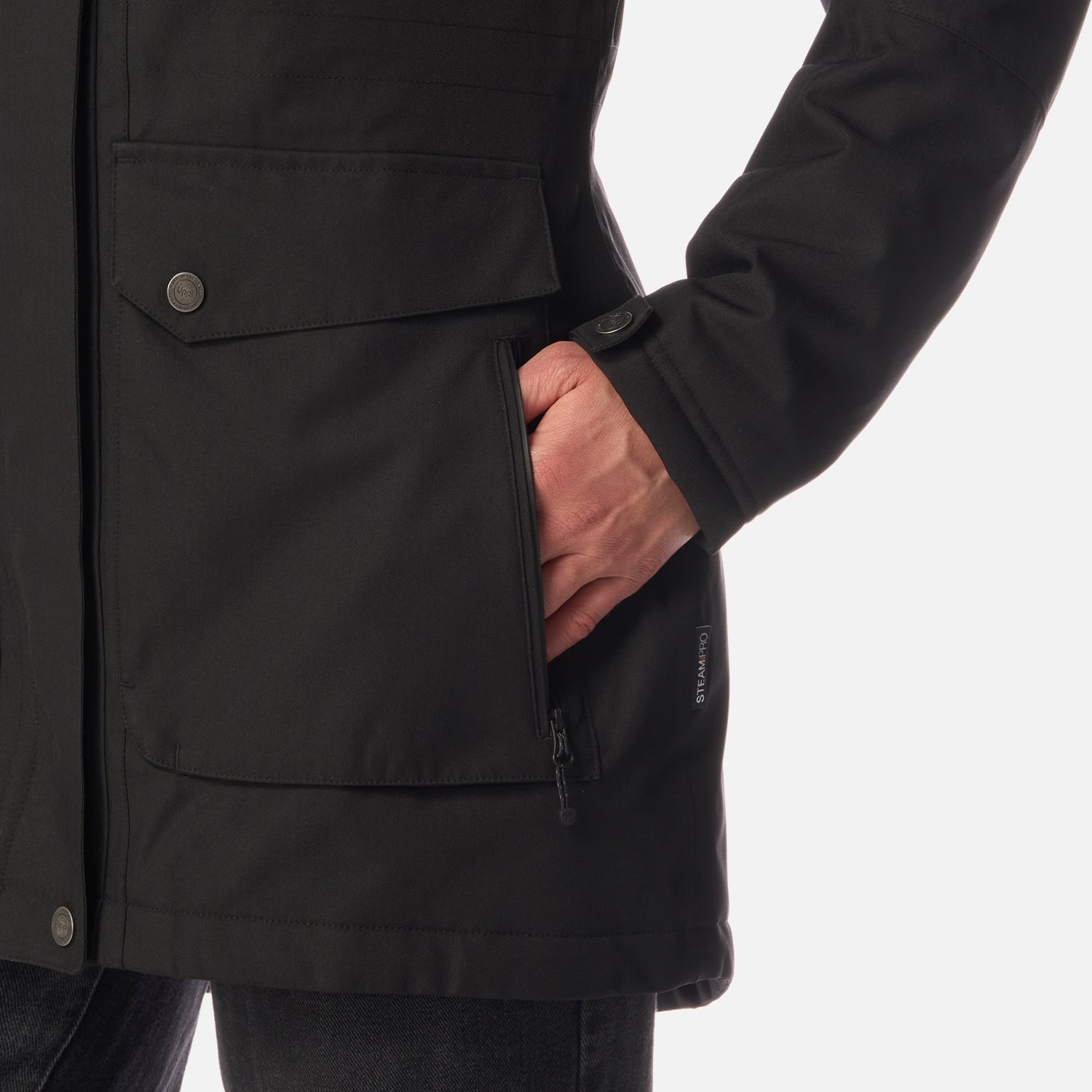 CHAQUETA MUJER ROBLE B-DRY HOODY JACKET MELANGE NEGRO LIPPI I26 - 8