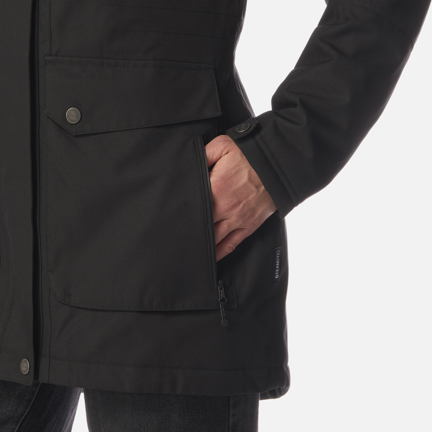 CHAQUETA MUJER ROBLE B-DRY HOODY JACKET MELANGE NEGRO LIPPI I26 - 8