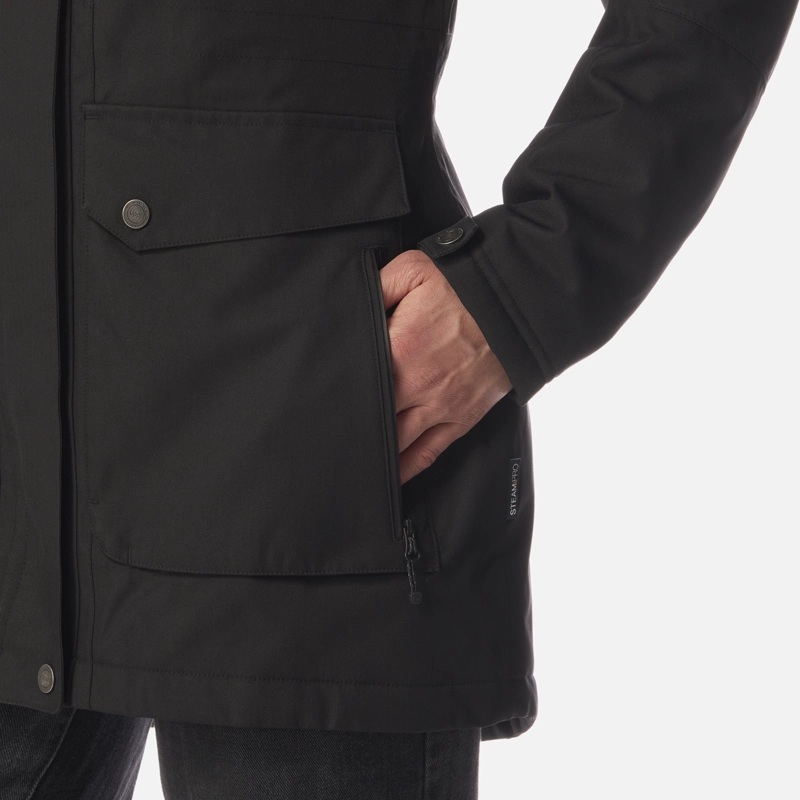 CHAQUETA MUJER ROBLE B-DRY HOODY JACKET MELANGE NEGRO LIPPI I26 - 8