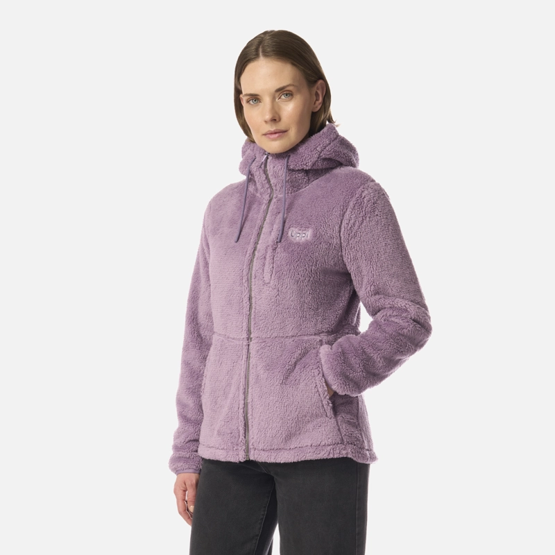 POLAR MUJER BEAR SHAGGY-PRO HOODY JACKET PURPURA CLARO LIPPI I26 - 2