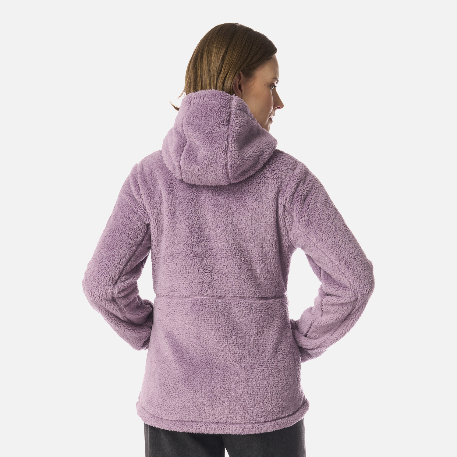 POLAR MUJER BEAR SHAGGY-PRO HOODY JACKET PURPURA CLARO LIPPI I26 - 3