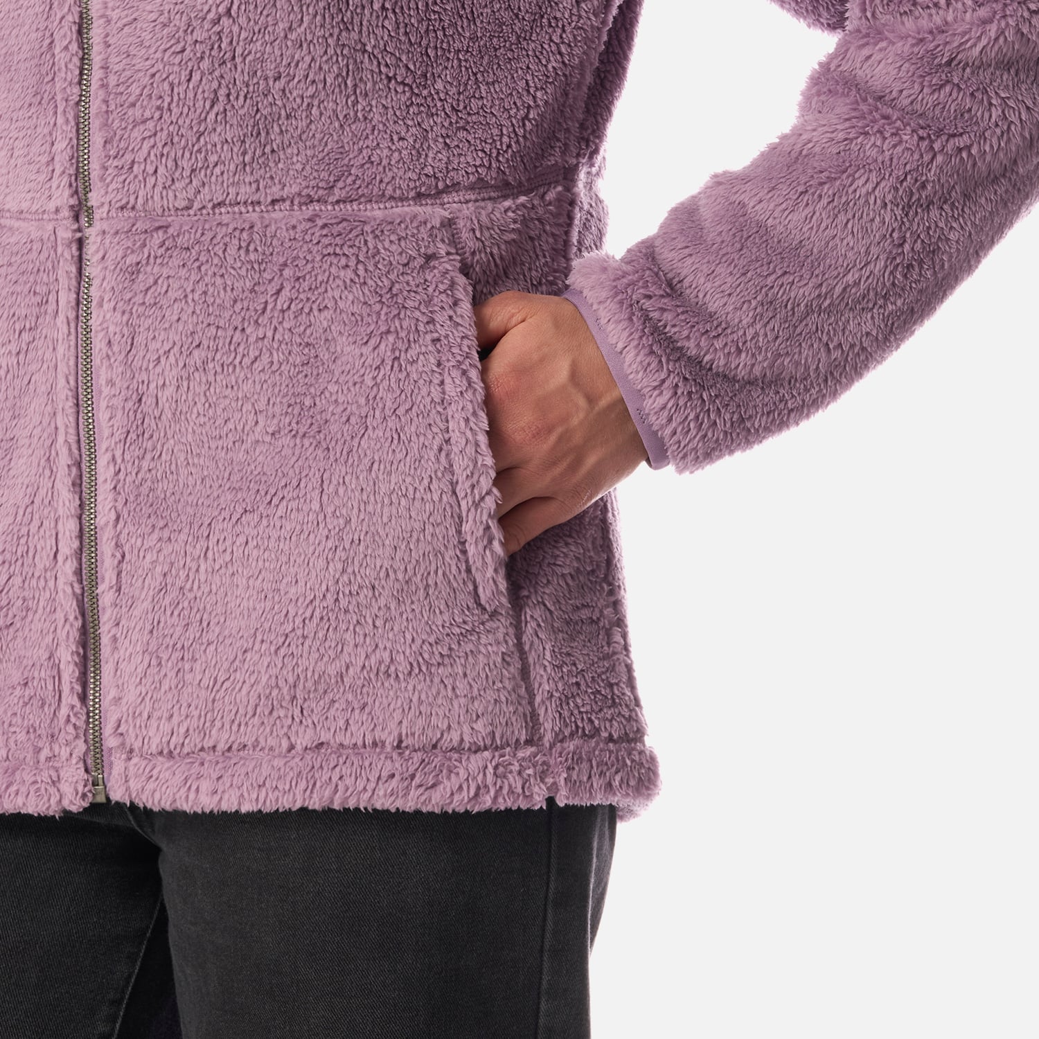 POLAR MUJER BEAR SHAGGY-PRO HOODY JACKET PURPURA CLARO LIPPI I26 - 5