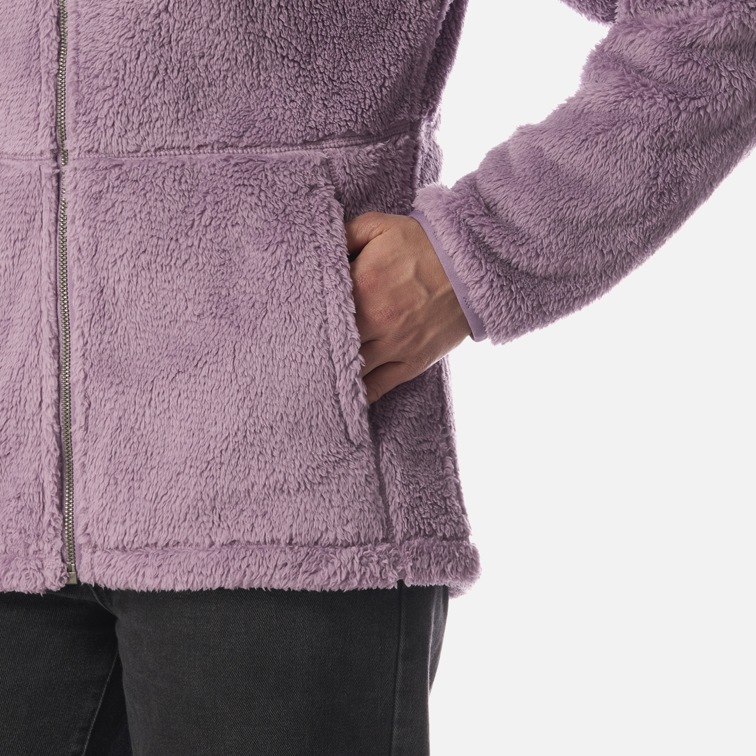 POLAR MUJER BEAR SHAGGY-PRO HOODY JACKET PURPURA CLARO LIPPI I26 - 5