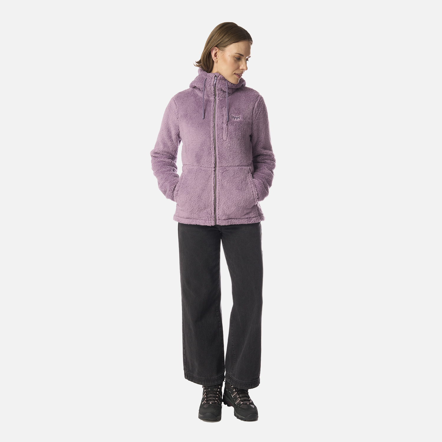 POLAR MUJER BEAR SHAGGY-PRO HOODY JACKET PURPURA CLARO LIPPI I26 - 6