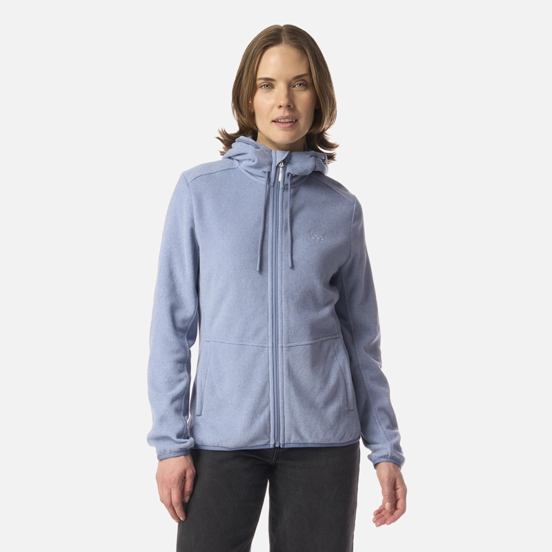 POLAR MUJER STRIPES NANO-F FULL ZIP HOODY AZUL PIEDRA LIPPI - 1