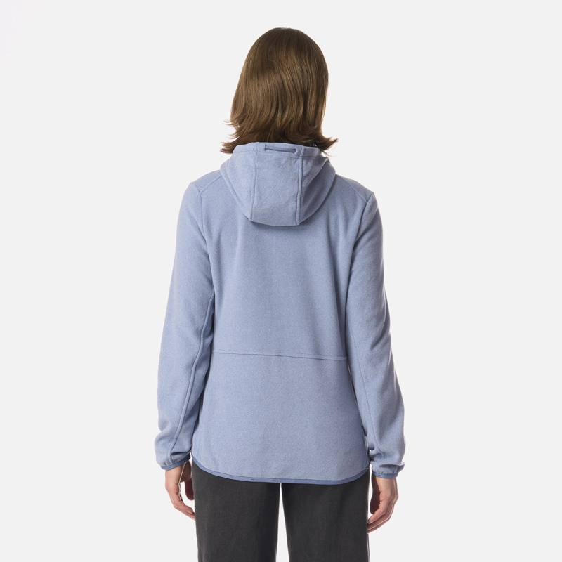 POLAR MUJER STRIPES NANO-F FULL ZIP HOODY AZUL PIEDRA LIPPI - 3
