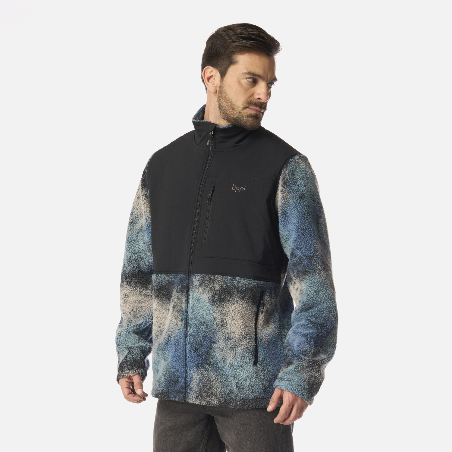 POLAR HOMBRE GLACIAR SHERPA-PRO JACKET PRINT NEGRO LIPPI I26 - 2
