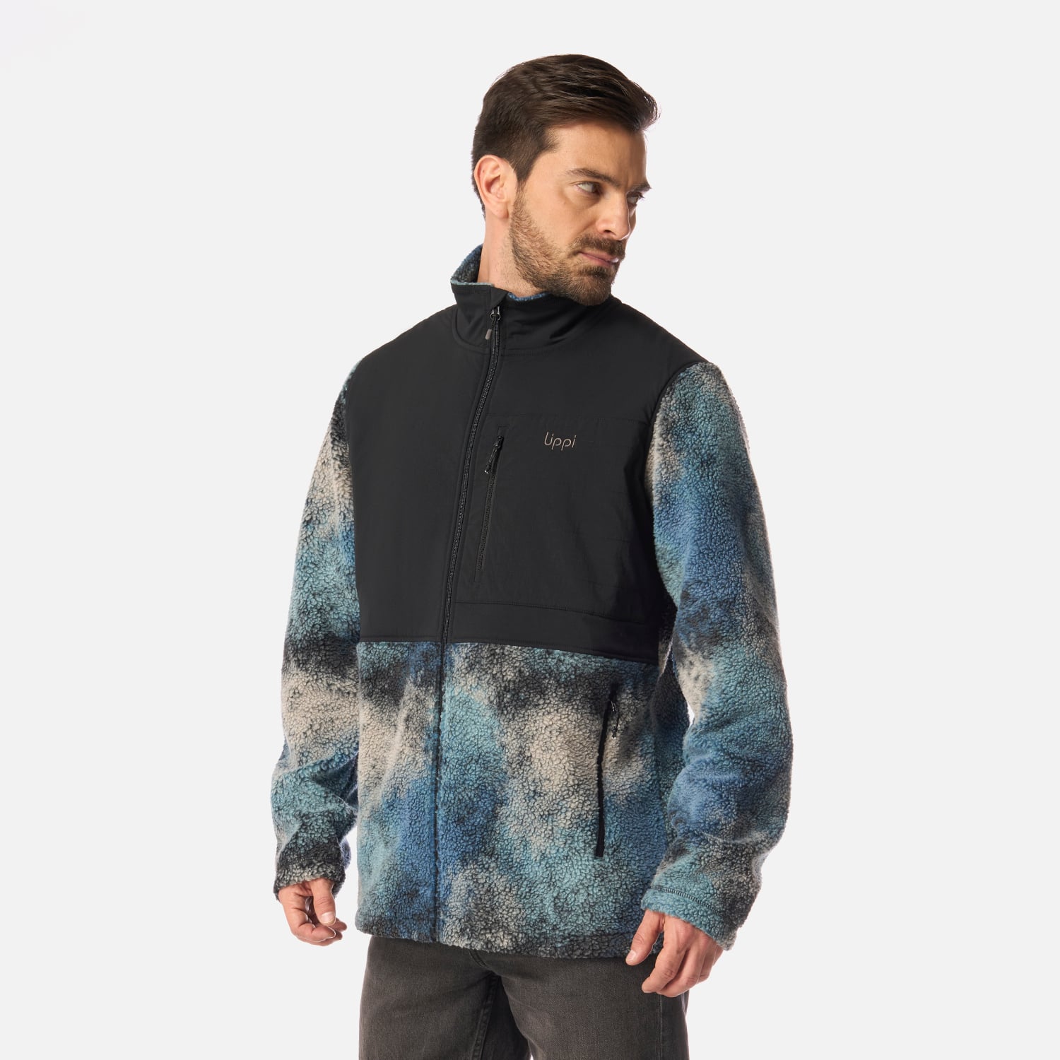 POLAR HOMBRE GLACIAR SHERPA-PRO JACKET PRINT NEGRO LIPPI I26 - 2