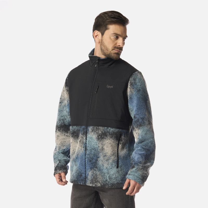 POLAR HOMBRE GLACIAR SHERPA-PRO JACKET PRINT NEGRO LIPPI I26 - 2