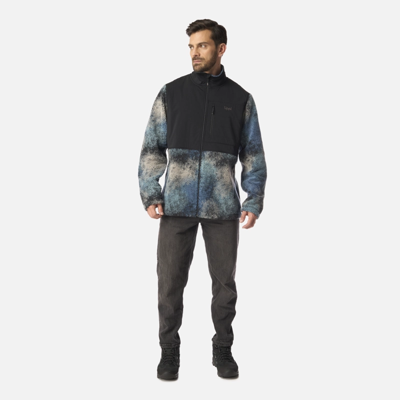 POLAR HOMBRE GLACIAR SHERPA-PRO JACKET PRINT NEGRO LIPPI I26 - 6