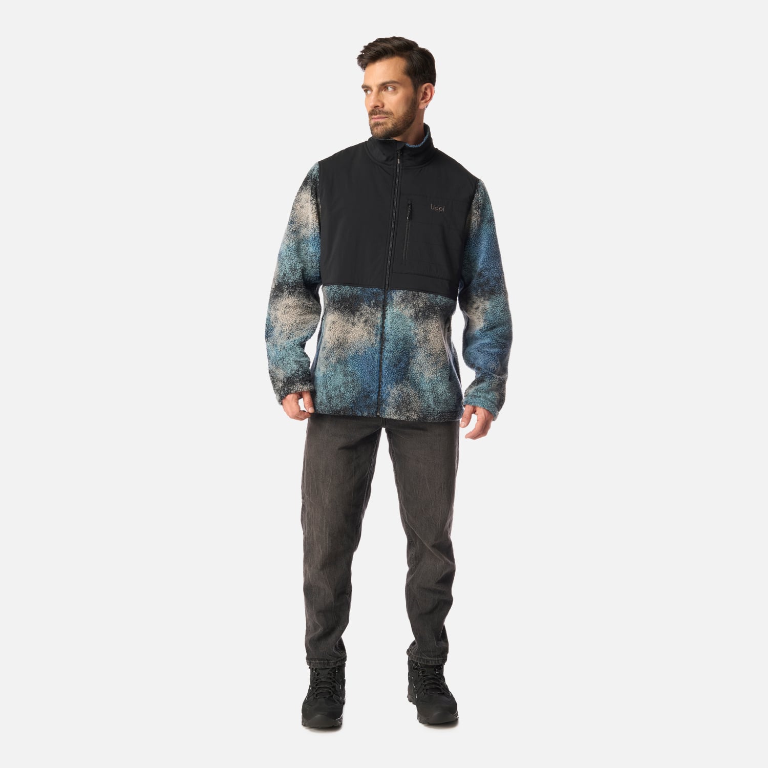 POLAR HOMBRE GLACIAR SHERPA-PRO JACKET PRINT NEGRO LIPPI I26 - 6