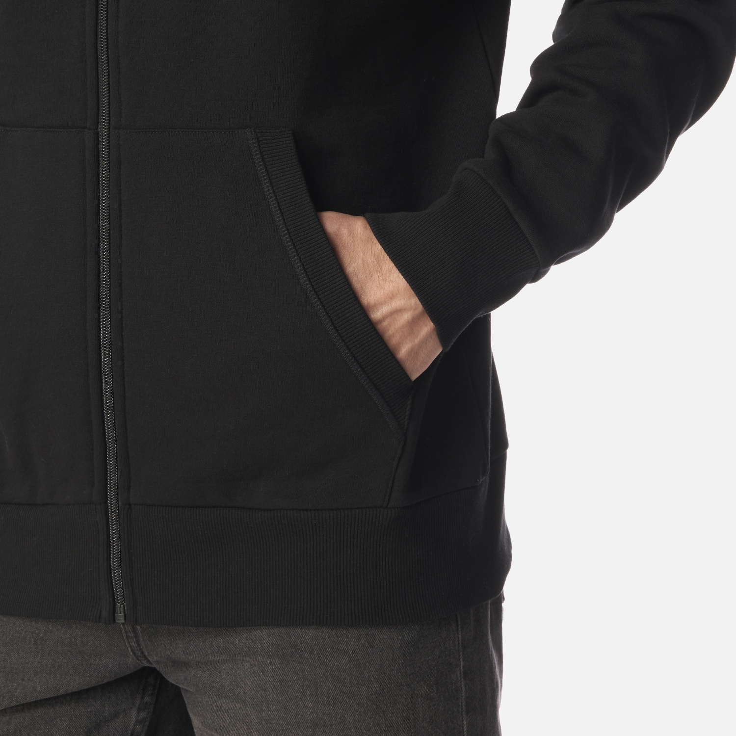 POLERON HOMBRE ULMO FULL ZIP HOODY SWEATSHIRT NEGRO LIPPI I26 - 5