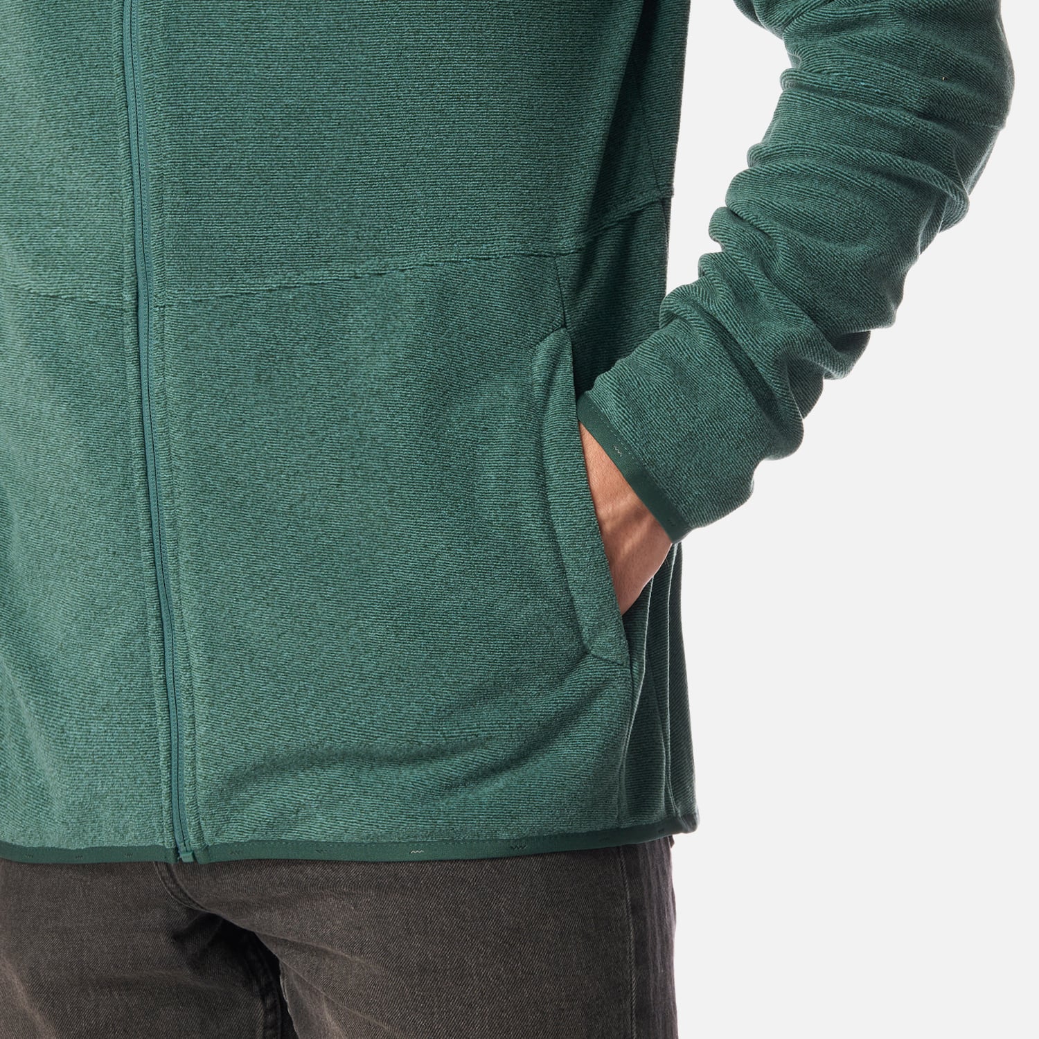POLAR HOMBRE STRIPES NANO-F FULL ZIP HOODY PETROLEO LIPPI I26 - 5