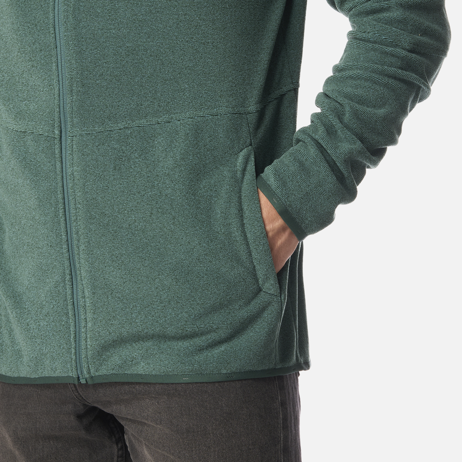 POLAR HOMBRE STRIPES NANO-F FULL ZIP HOODY PETROLEO LIPPI I26 - 5