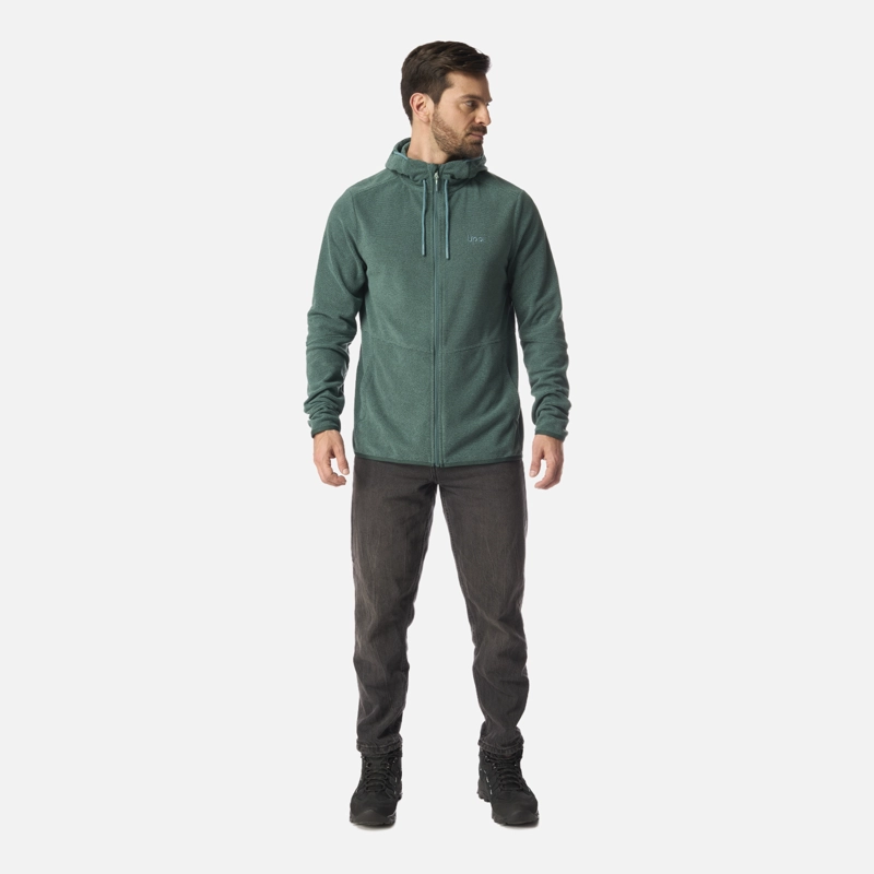 POLAR HOMBRE STRIPES NANO-F FULL ZIP HOODY PETROLEO LIPPI I26 - 6