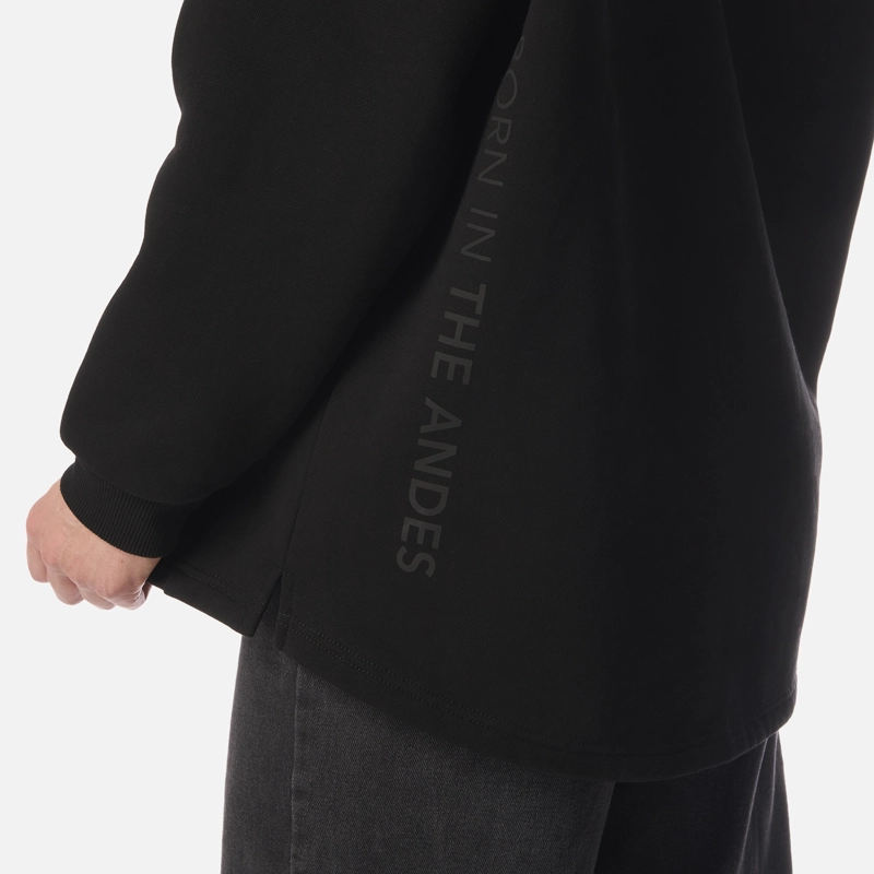 POLERON MUJER HEAVY DUTY HOODY SWEATSHIRT NEGRO LIPPI I26 - 5