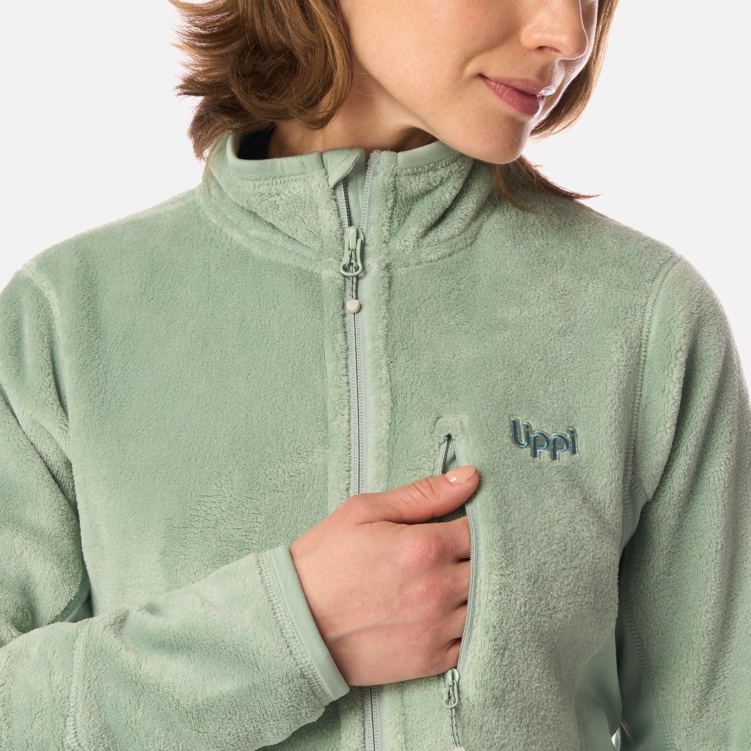 POLAR MUJER NUMAN SHAGGY-PRO JACKET JADE LIPPI I26 - 4
