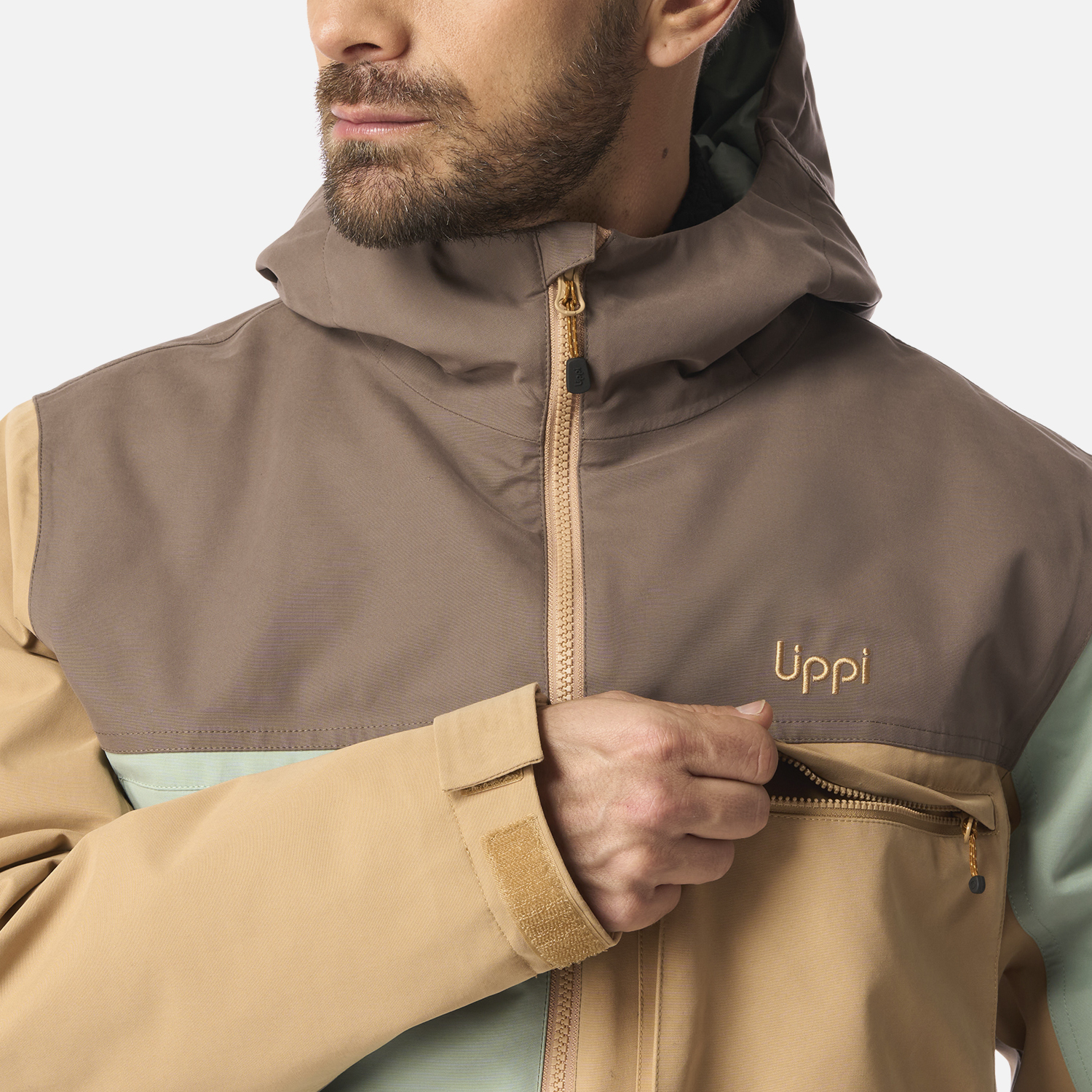 CHAQUETA HOMBRE CITIZEN WARM B-DRY HOODY JACKET CAMEL LIPPI I26 - 5