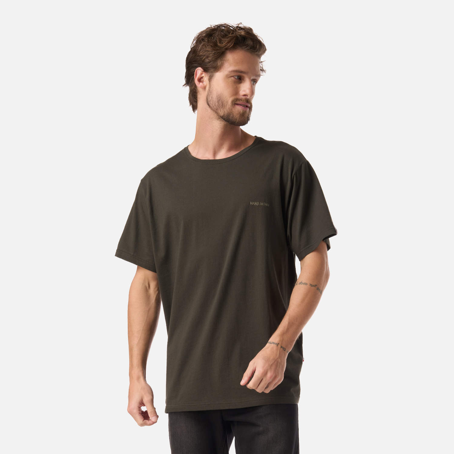 POLERA HOMBRE HAKA VERDE MILITAR HAKA HONU - 1