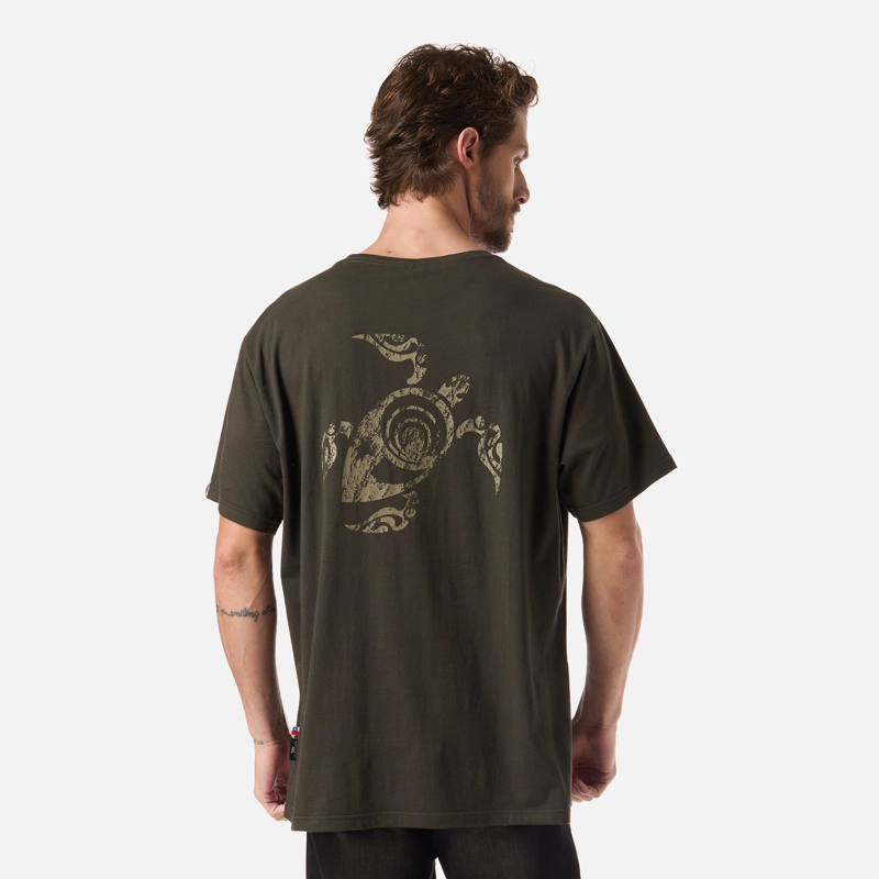 POLERA HOMBRE HAKA VERDE MILITAR HAKA HONU - 2