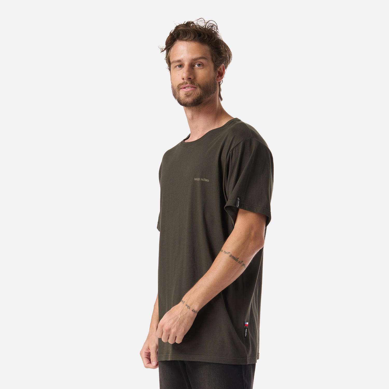 POLERA HOMBRE HAKA VERDE MILITAR HAKA HONU - 3