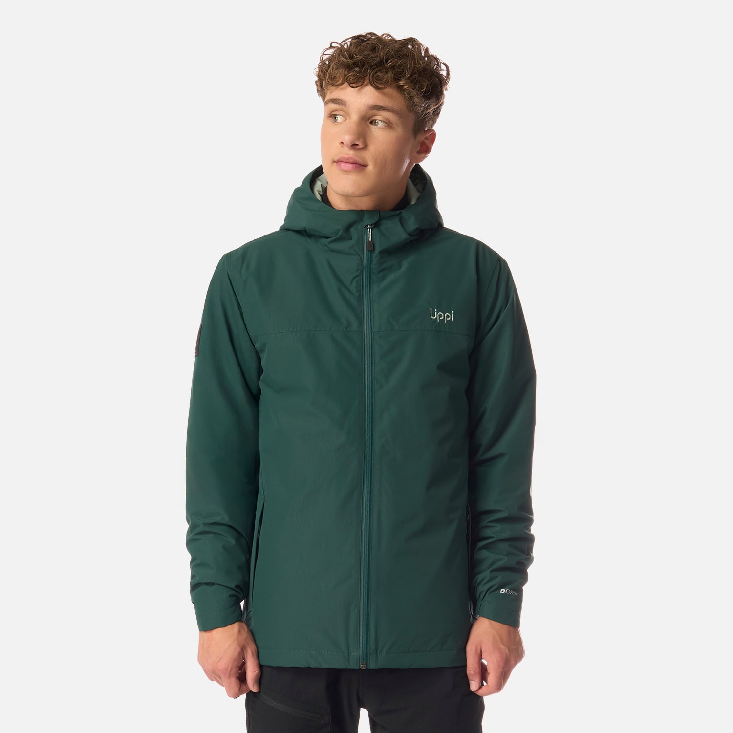 CHAQUETA TEEN BOY COLD PLACE B-DRY HOODY JACKET PETROLEO LIPPI I26 - 1