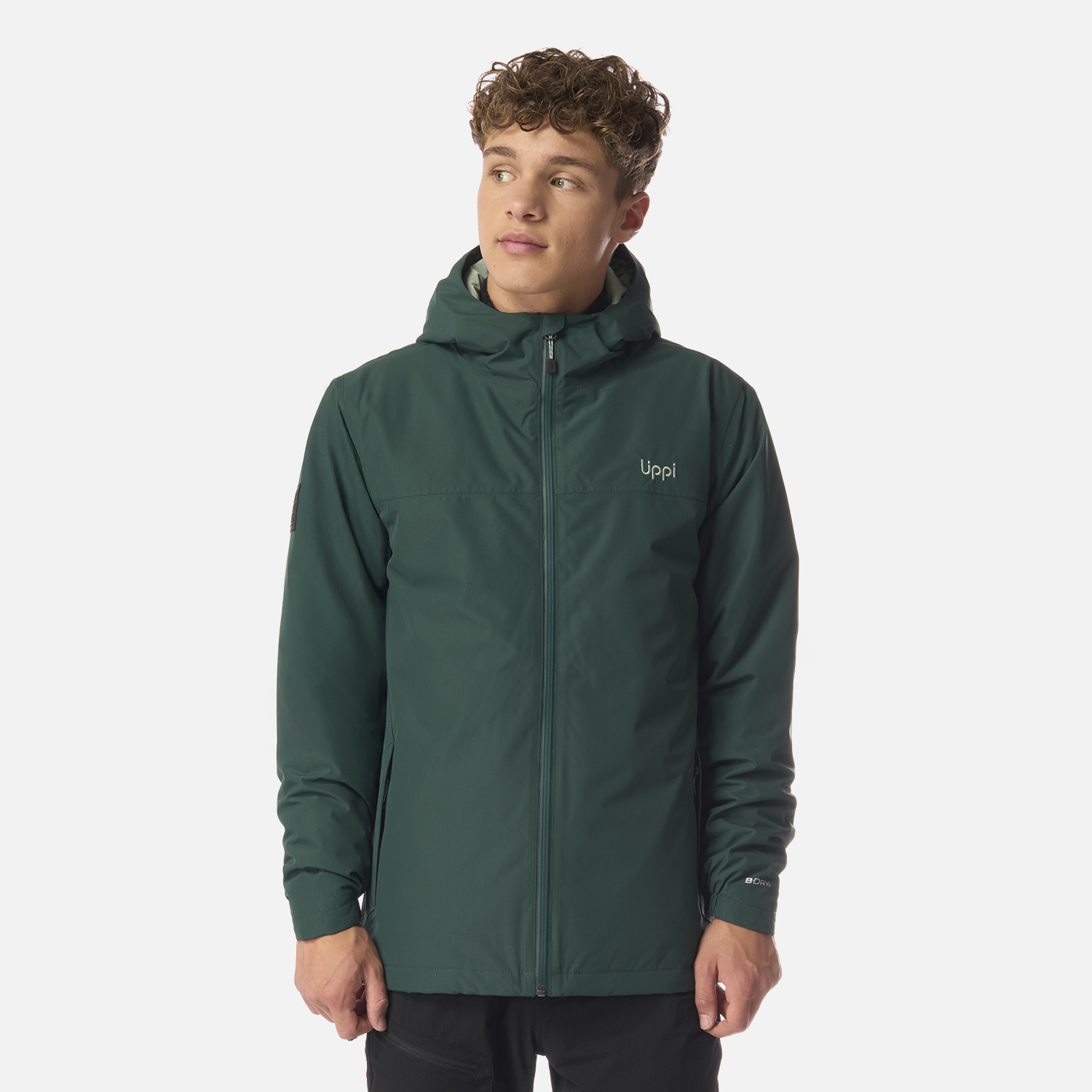 CHAQUETA TEEN BOY COLD PLACE B-DRY HOODY JACKET PETROLEO LIPPI I26 - 1