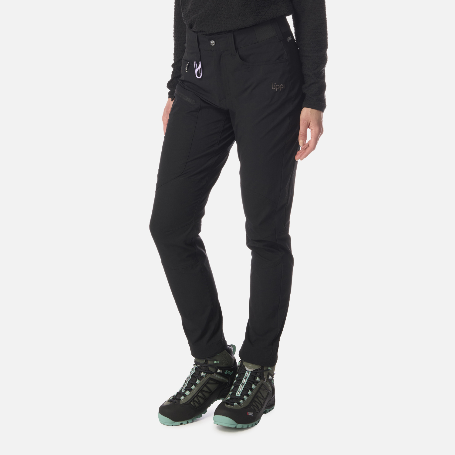 PANTALON MUJER LENNOX Q-DRY SLIM FIT PANTS NEGRO LIPPI I26 - 2