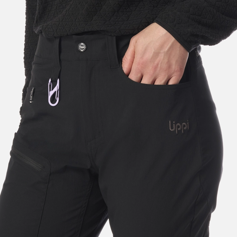 PANTALON MUJER LENNOX Q-DRY SLIM FIT PANTS NEGRO LIPPI I26 - 4