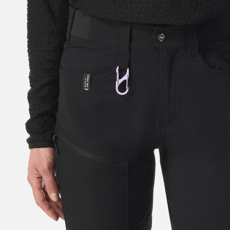 PANTALON MUJER LENNOX Q-DRY SLIM FIT PANTS NEGRO LIPPI I26 - 5