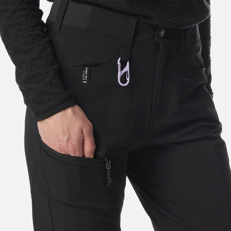 PANTALON MUJER LENNOX Q-DRY SLIM FIT PANTS NEGRO LIPPI I26 - 6