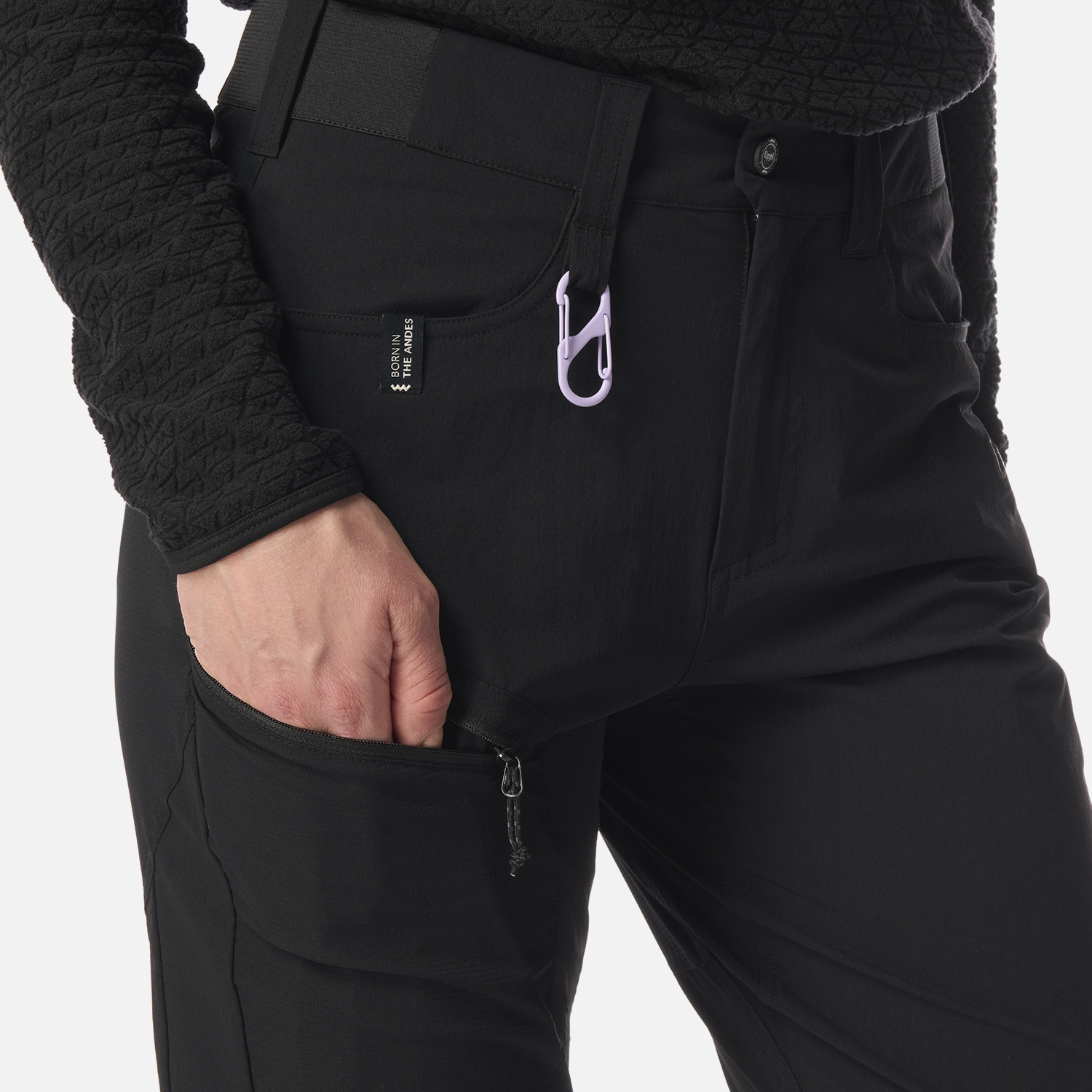 PANTALON MUJER LENNOX Q-DRY SLIM FIT PANTS NEGRO LIPPI I26 - 6
