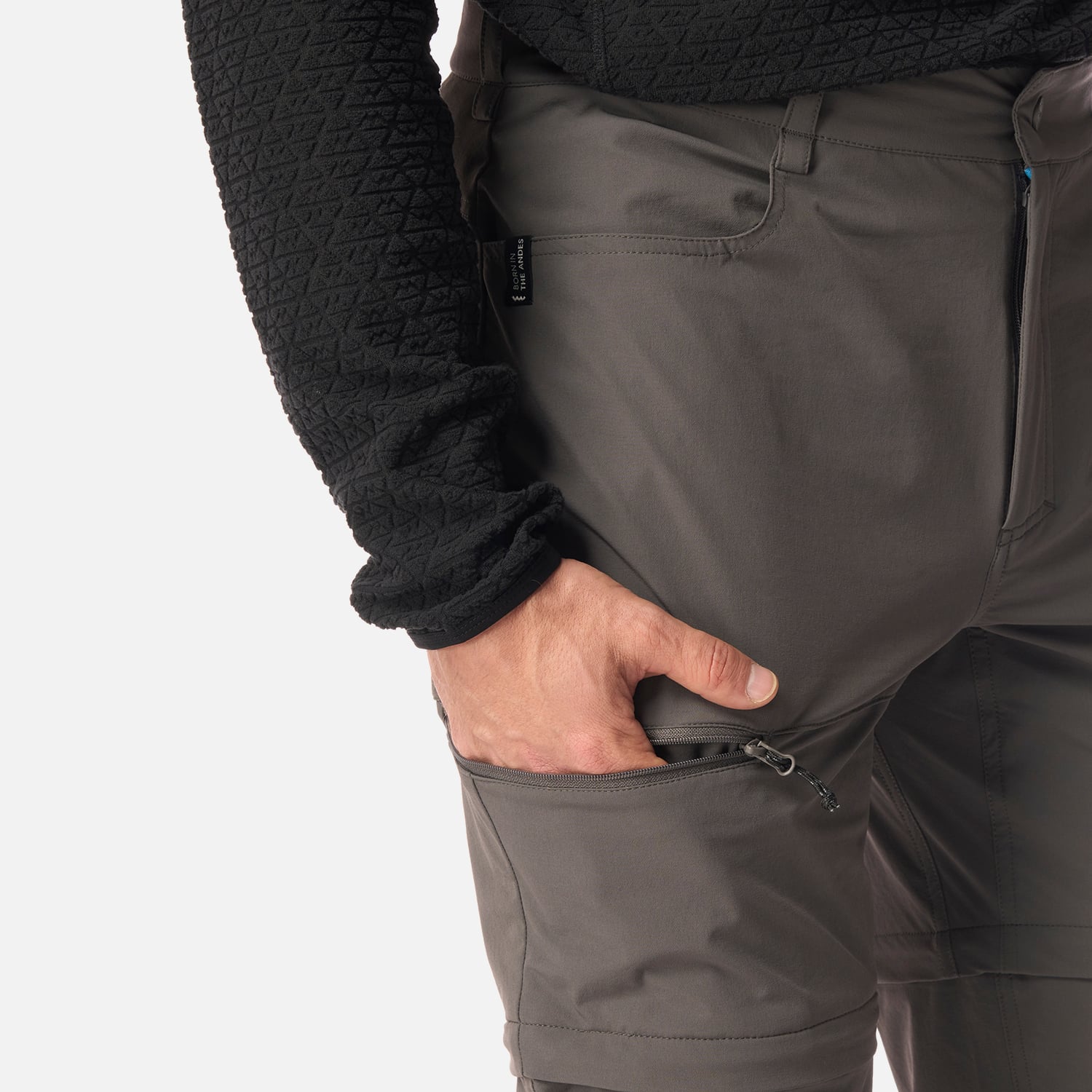 PANTALON HOMBRE BLACKLASH Q-DRY MIX-2 PANTS GRIS MEDIO LIPPI I26 - 5