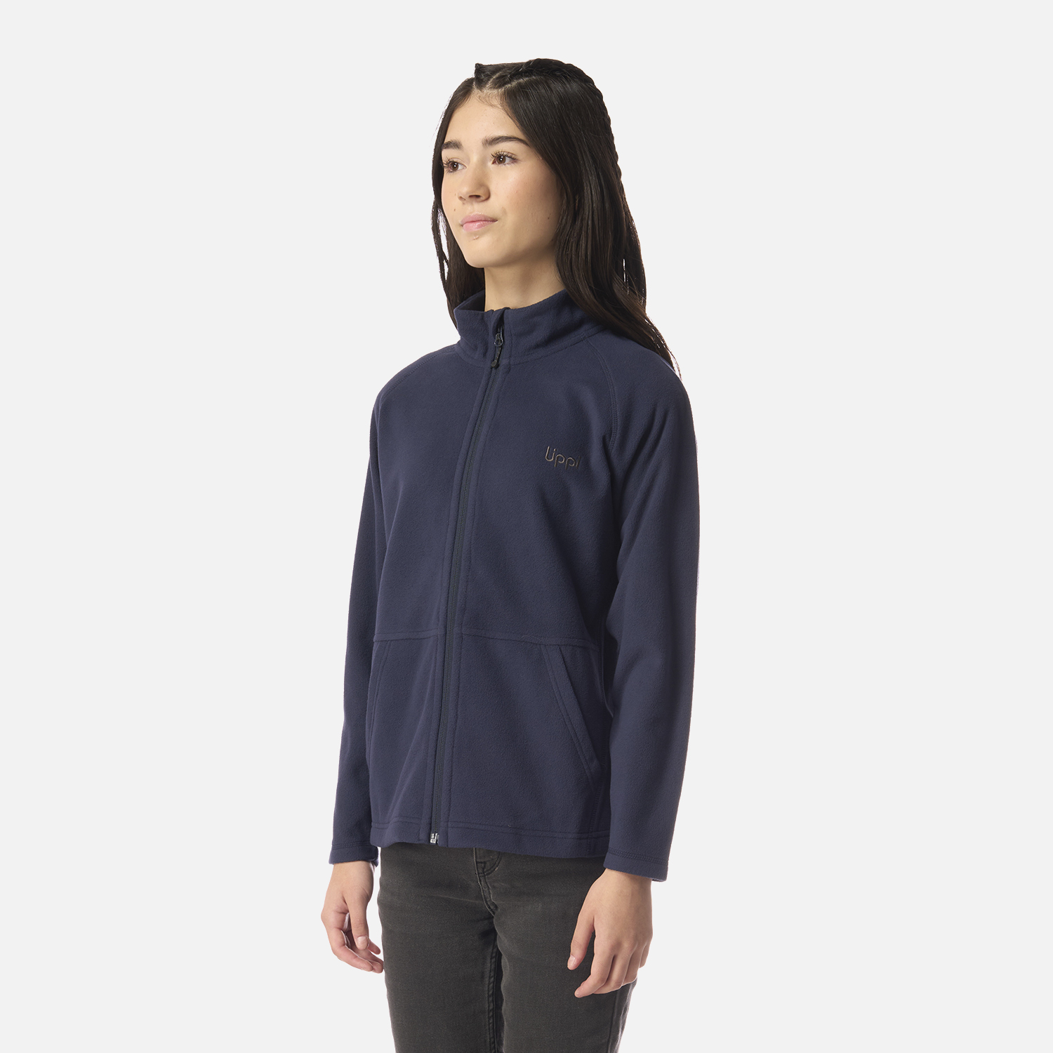 POLAR TEEN GIRL COLD DAY THERM-PRO FULL ZIP JACKET AZUL MARINO LIPPI I26 - 2