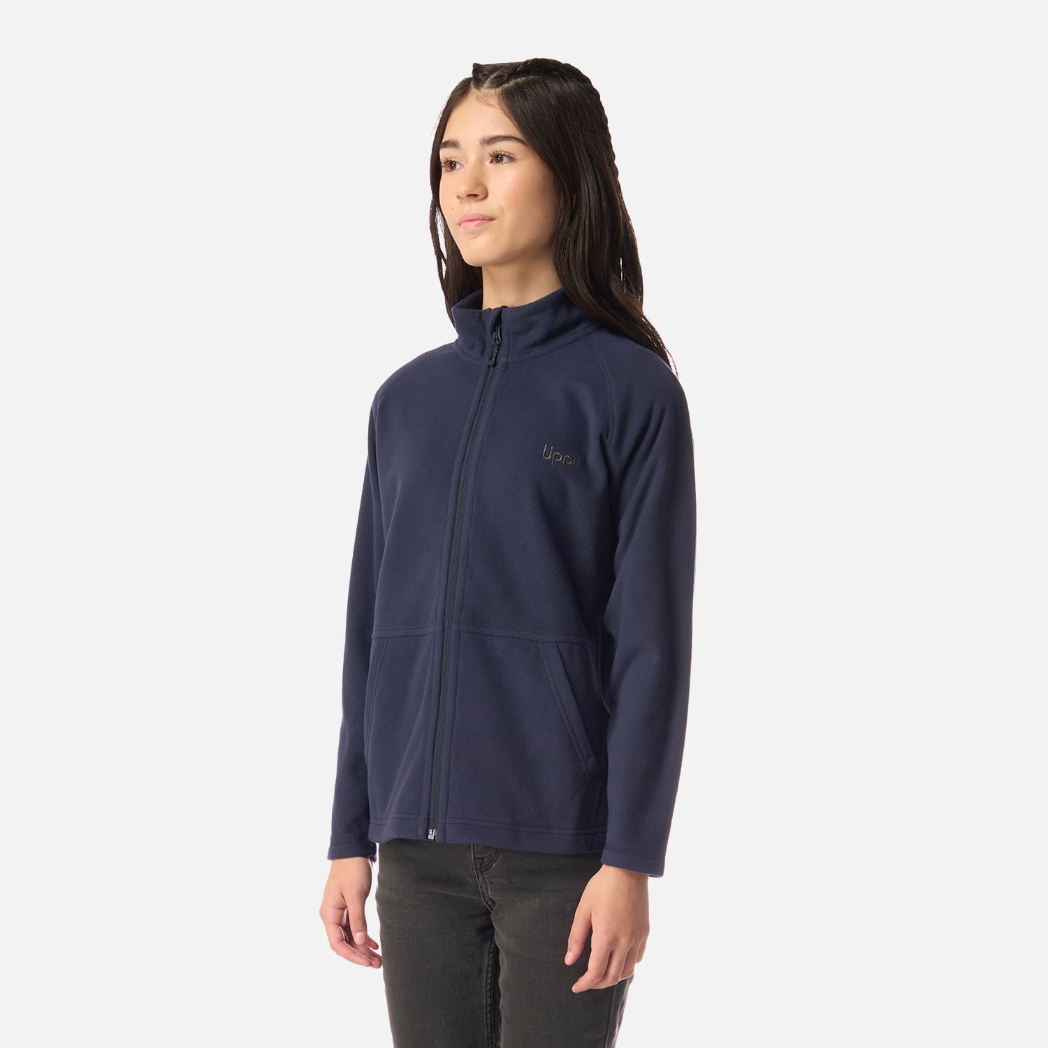 POLAR TEEN GIRL COLD DAY THERM-PRO FULL ZIP JACKET AZUL MARINO LIPPI I26 - 2
