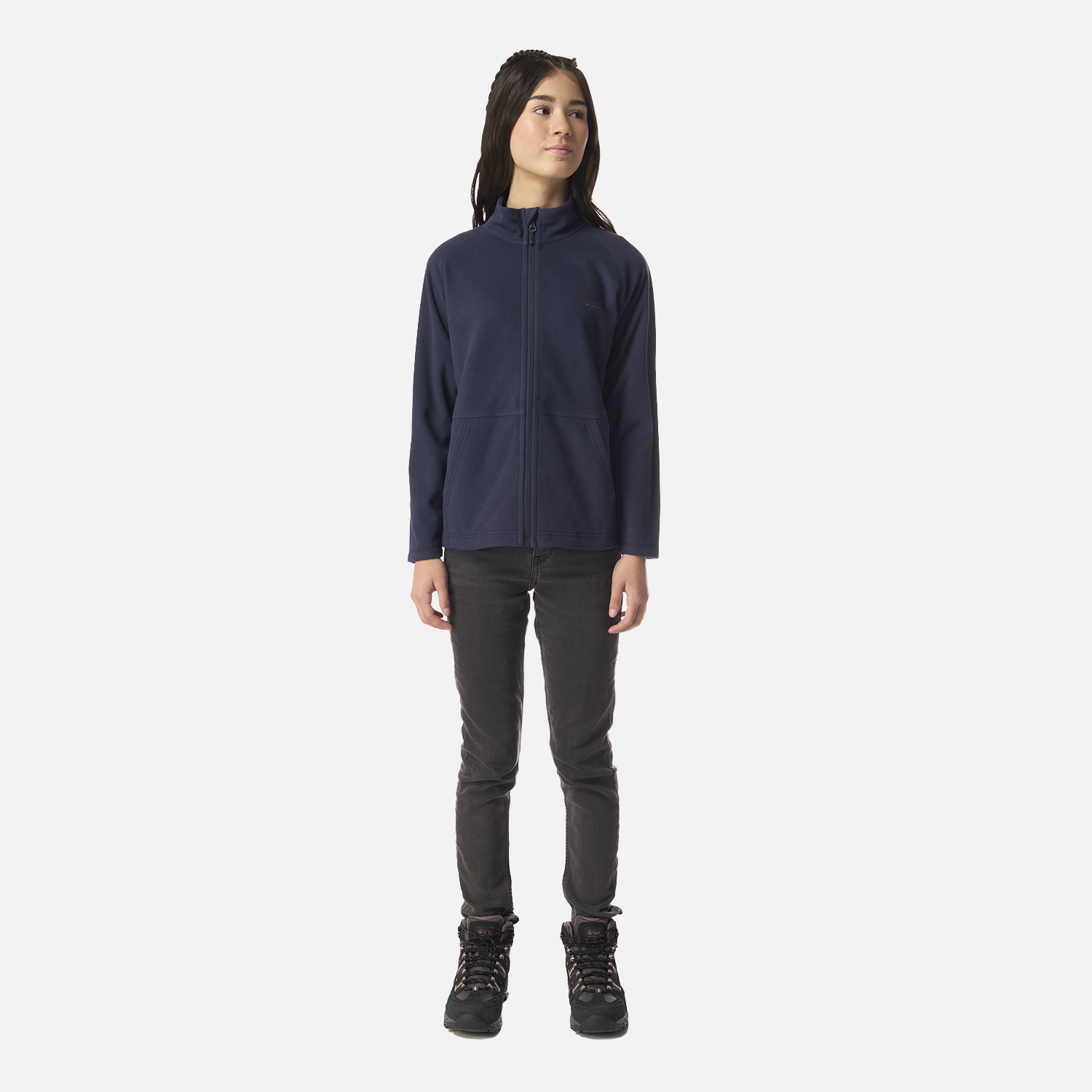POLAR TEEN GIRL COLD DAY THERM-PRO FULL ZIP JACKET AZUL MARINO LIPPI I26 - 6