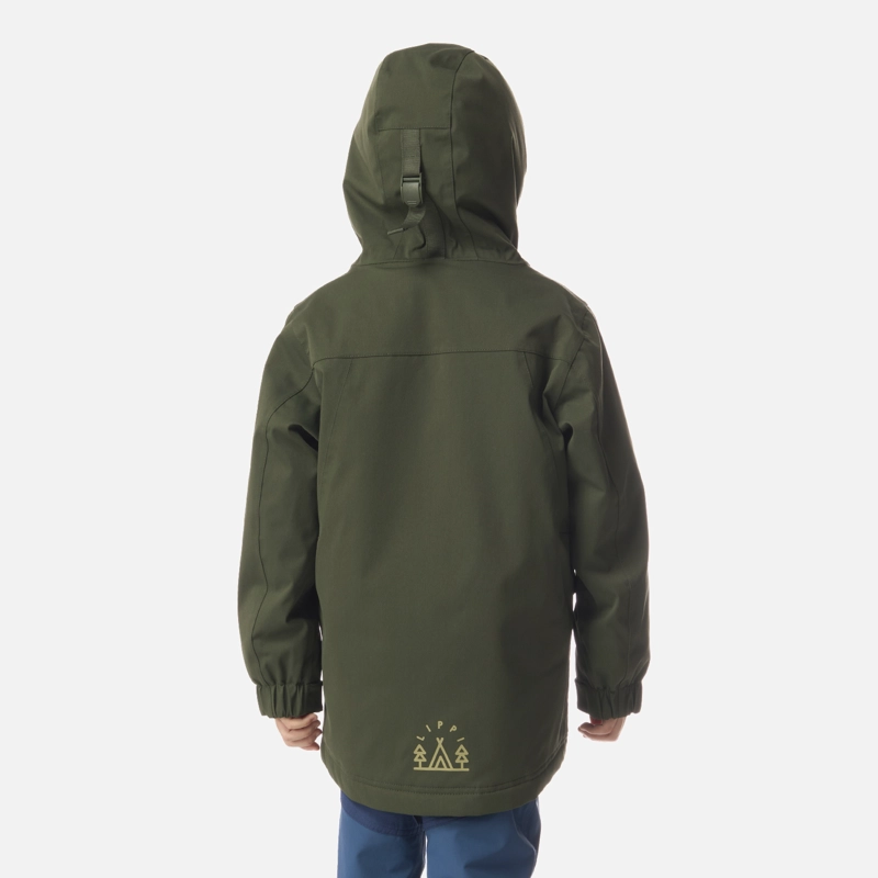 CHAQUETA NIÑO ROBLE B-DRY HOODY JACKET VERDE MILITAR LIPPI I26 - 3